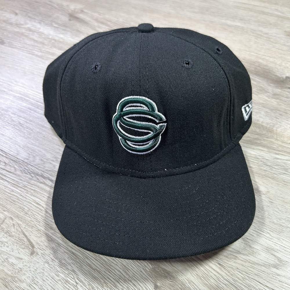 VTG New Era Colorado Springs Sky Sox Snapbback Hat NWT MiLB Black Wool Cap USA‎
